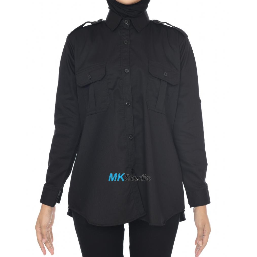 Kemeja pdl wanita/Baju seragam kerja pria dan wanita/Seragam kerja lengan panjang/Baju pdl dan pdh
