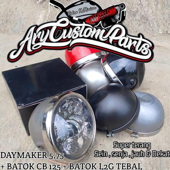 Promo lampu daymaker 5,75 inch blackbird 7 inch 16 led 19 led batok L2G cb 125 jute pres daymaker ko