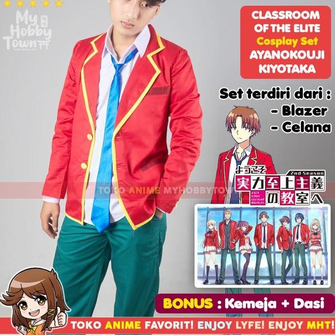 Kostum Cosplay Anime Classroom Of The Elite Ayanokouji Kiyotaka