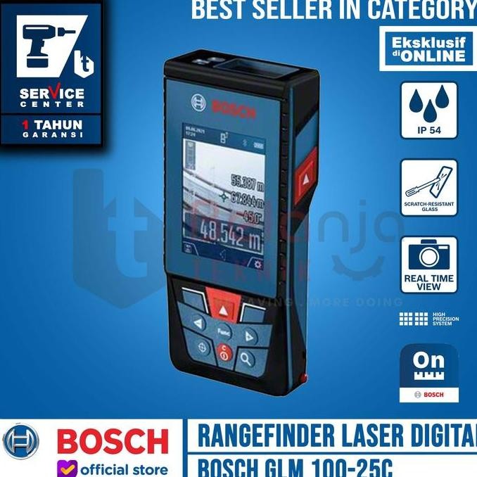 JUNXIENA Bosch Meteran Laser GLM 100-25 C Range Finder Digital 100M GLM100-25C