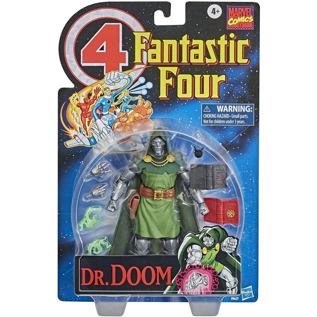 Marvel Vintage Series 6-Inch Scale Dr. Doom Fantastic 4 Action Figure Toy, 10 Accessories
