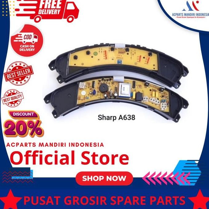 JUNJI- SHARP ES-N70EY / ES-N75EY modul pcb mesin cuci Top Loading