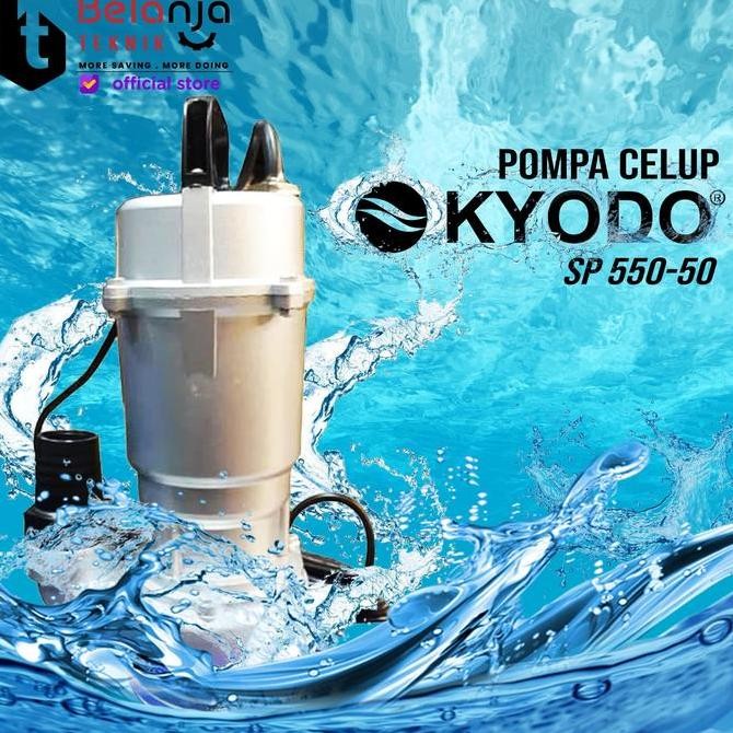 JUNJI- Kyodo Mesin Pompa Air Celup SP 550-50 2 Inch 400W 250L/min 7M Kapasitas Tinggi Pompa Celup Ky