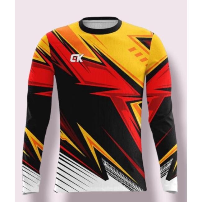 New Kaos Atasan & 1 Set Kaos Olahraga Panjang Jersey Lengan Panjang Jersey Lengan Panjang Pria Baju 