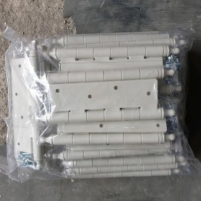 Promo Gmp Engsel Plastik Pvc 4.5 Inch - 2 Pcs Engsel + Sekrup Untuk Pintu Rumah & Kamarmandi - Harga