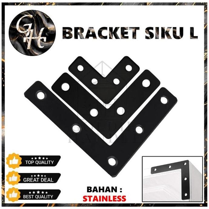 Promo Plat Siku L Segitiga Konektor Siku L Connector Sambungan Stainless Frame Siku L Cod