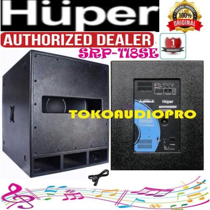 Promo Subwoofer Huper SRP118SE 18-Inch Aktif Subwoofer Original Huper Diskon