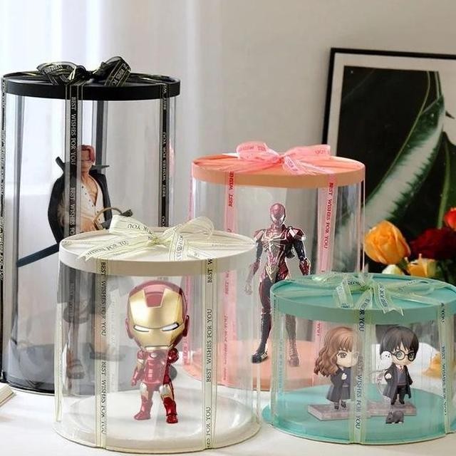 Kotak Kue Mika Transparan Bentuk Lingkaran Cake Box Diameter 30 Cm