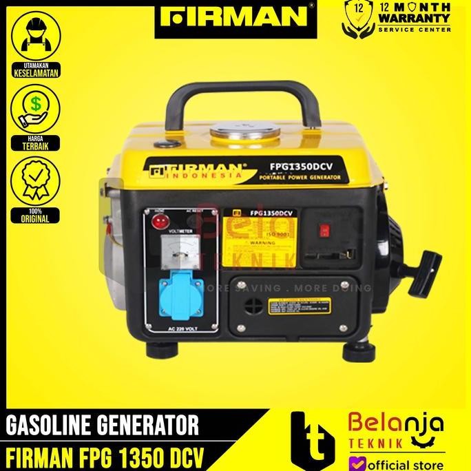 IKKAKU- Firman Gasoline Generaor 2 Tak FPG 1350 DCV 700 Watt Mesin Genset Mini
