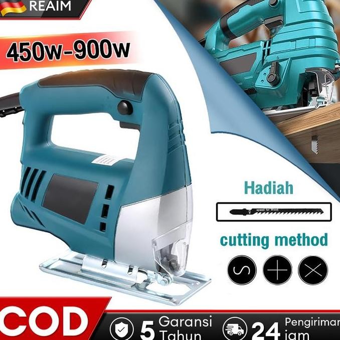 SINISTER- Gergaji Kayu Listrik 55mm 550w Jigsaw / Mesin Jig Saw Jigsaw / Mesin Gergaji Listrik Kayu 