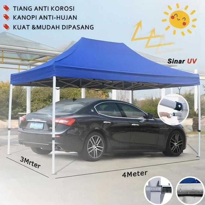 WONDERWEISS- Tenda Bazar Tenda Lipat 2x3 3x4 Tenda gazebo Tenda Dagang otomatis