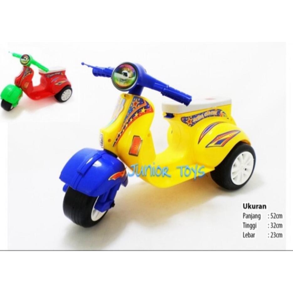 mainan vespa mini anak / moil dorong vespa anak