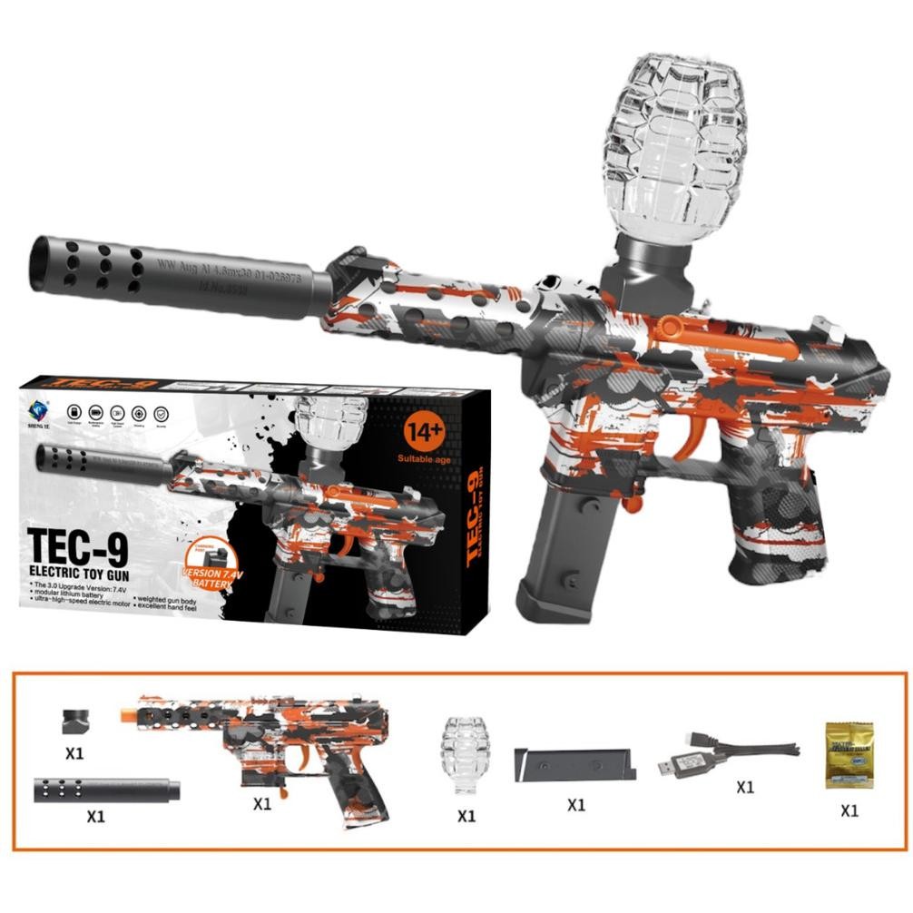 Gf21 Pasar Distributor  Btc-3039 Tec-9 Electric Toy Gn Mainan Tembakan Otomatis Bubble Seru Anak  Pe