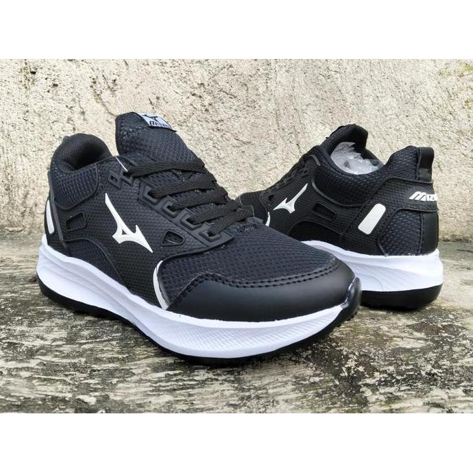 Sepatu Sneakers Pria Wanita Hitam List Putih, Sepatu Olahraga Pria Wanita, Sepatu Sport,SepatuRunnin