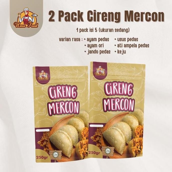 2 PACK CIRENG MERCON ISI AYAM SUWIR PEDAS / CIRENG JANDO PEDAS / CIRENG USUS PEDAS / CIRENG ATI PEDA