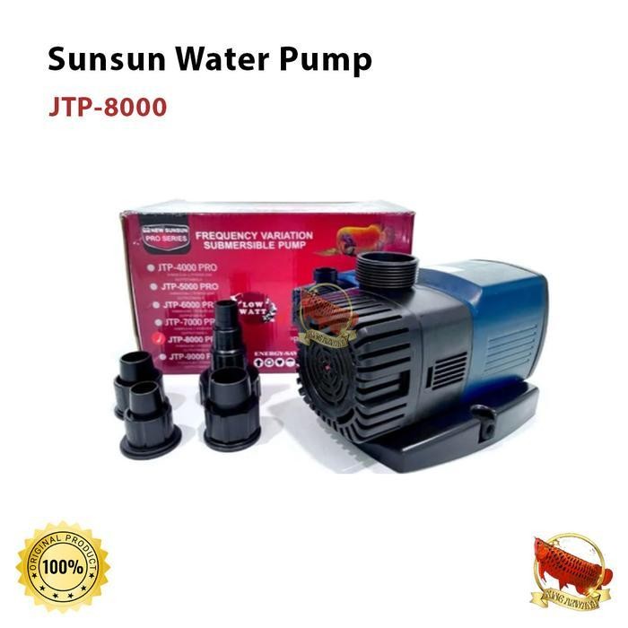Pompa Air Sunsun JTP 8000 Series Pompa Celup Low Watt aquarium kolam