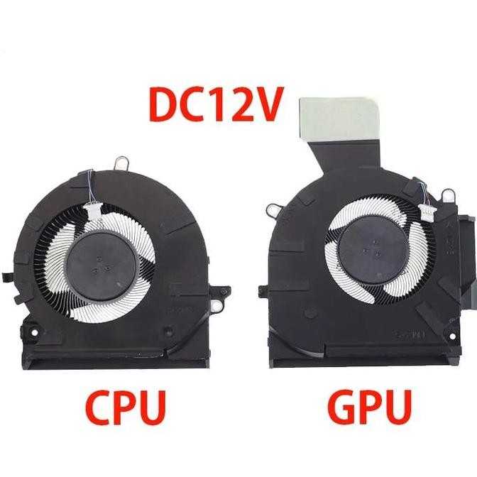 CPU+GPU Cooling Fan (DC12V) Replacement for HP OMEN 16-B 16-C RTX3060 RTX3070 TPN-Q265 TPN-Q267 Fan 