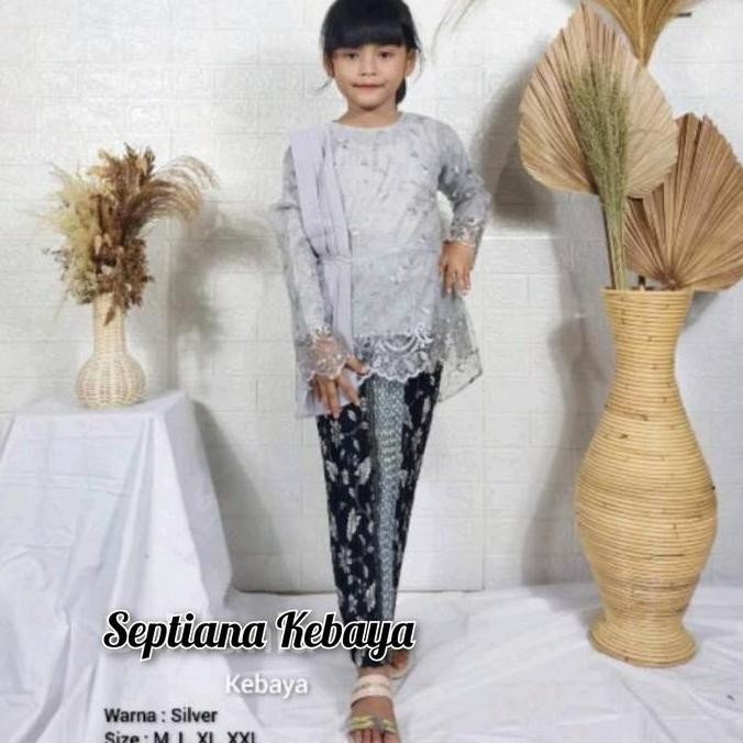 Promo BAJU KEBAYA IBU AYAH ANAK / KEBAYA MODERN TUNIK BROKAT  /KEBAYA TUNIK MIRING  / KEBAYA WISUDA 