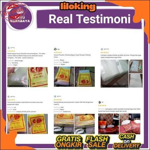 New Plastik Klip Ziplock 11x20 12x20 13x20 14x20 15x20 16x20 isi 100 Kantong Zipper Packing Masker O