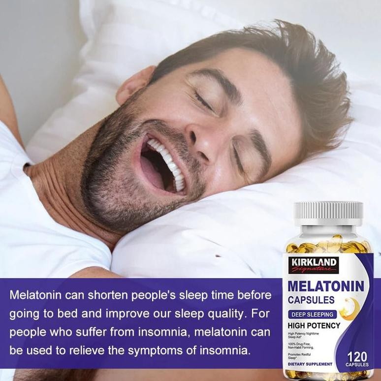 Usa Melatonin 10Mg - 120 Kapsul Suplemen Tidur Original