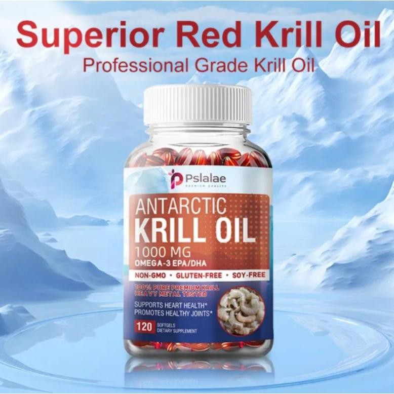 Premium Antartic Krill Oil Omega 3 1000Mg 120 Softgel Original