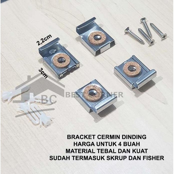 Bracket Cermin Dinding / Bracket Kaca Tempel Tembok