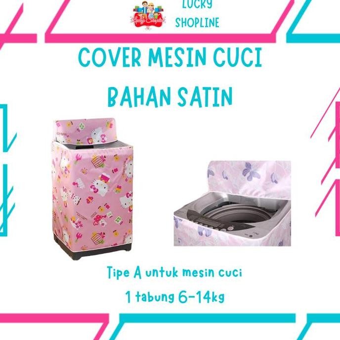 Sarung Mesin Cuci 1 Tabung - Cover Mesin Cuci 1 Tabung Buka Atas - Cover Mesin Cuci - Ukuran 6-14Kg