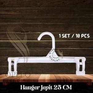 ( 10 Pcs ) Hanger Jepit Celana  Anak 25 Cm / Jepit Kerudung 25 Cm