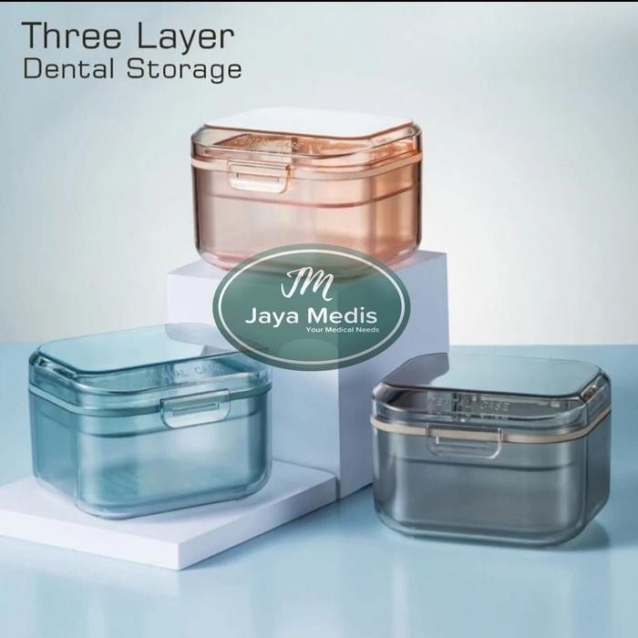 KOTAK PENYIMPANAN GIGI PALSU - KAWAT - RETNAINER GIGI