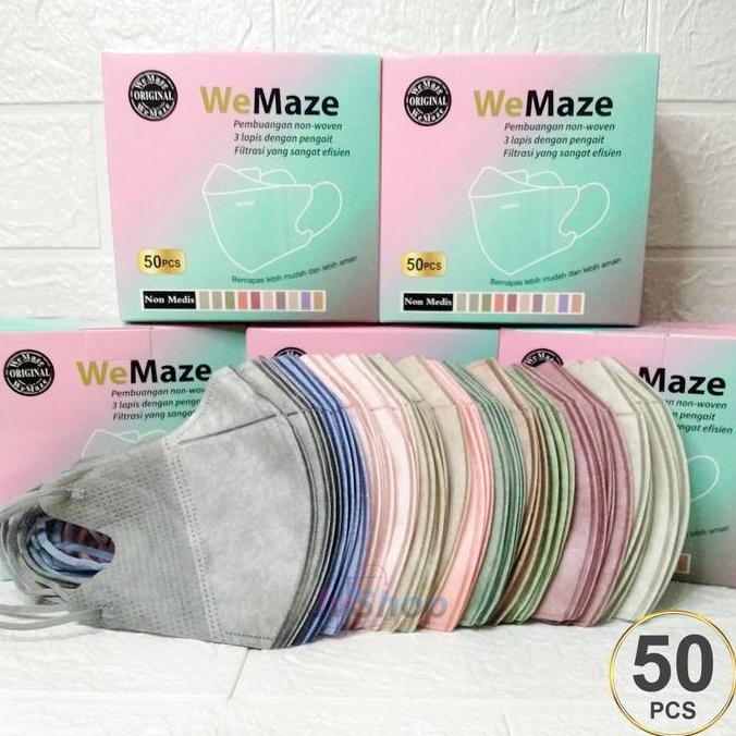 COD Masker Duckbill Wemaze Isi 50pcs 1Box