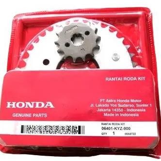 Gear Set Press Komplit Honda Supra X 125 Inj Gir Set Rantai Roda Supra X 125 Kyz Kendaraan Motor Mes