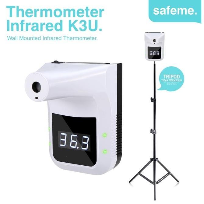 K3 Thermometer Standing Tripod Termometer Infrared Dinding Otomatis