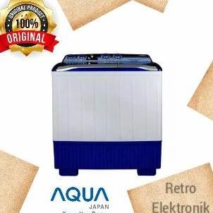 Promo Mesin Cuci Aqua 2 Tabung 10 KG 1050XT COD