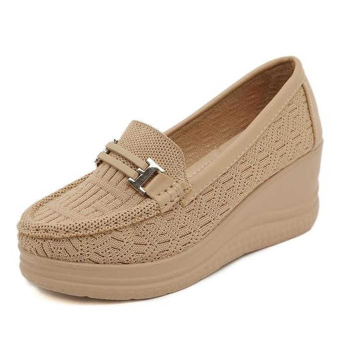 Bozka Sepatu Wanita Rajut Wedges Terbaru Sachiko