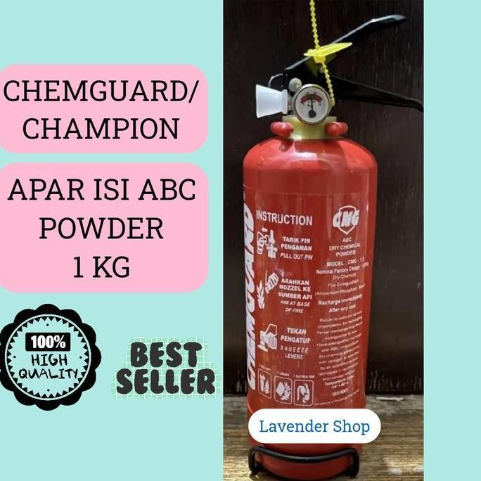 Safe- Apar 1 Kg / Apar 1 Kg Abc Dry Powder / Tabung Pemadam Powder Chemguard/Champion 1 Kg