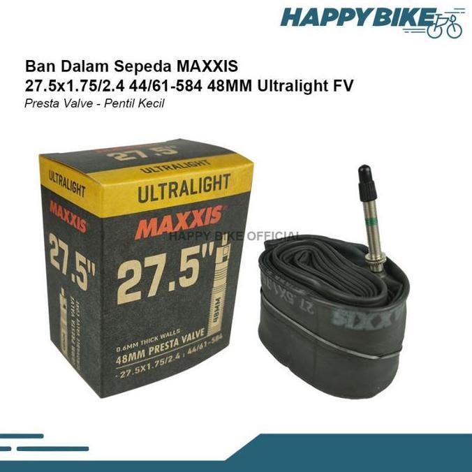 Wim- Maxxis Tube Ban Dalam Sepeda Mtb 27.5 X 1.75 / 2.40 48Mm Fv Ultralht