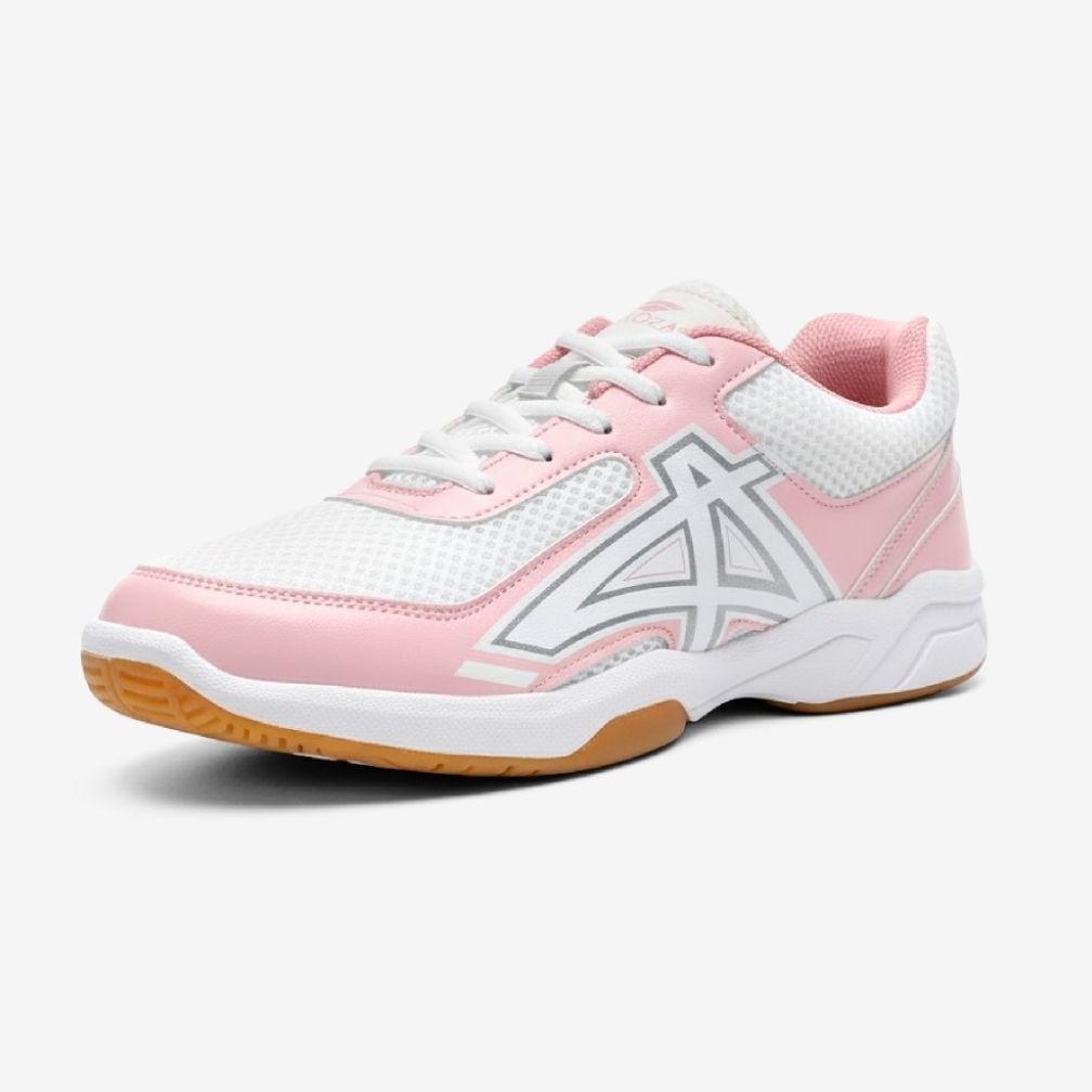 NEW! ORIGOZA Sepatu Tenis Badminton Padel Wanita Le Manta Putih Pink - Outsole Non Marking Original 