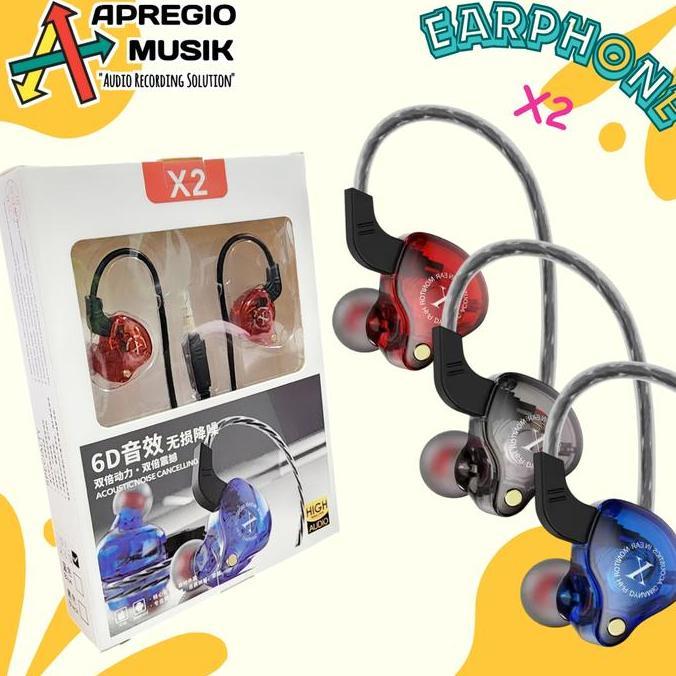 Outx- X Dynamic Wired Earphones In Ear Monitor Iem No Mic Monitor Panggung