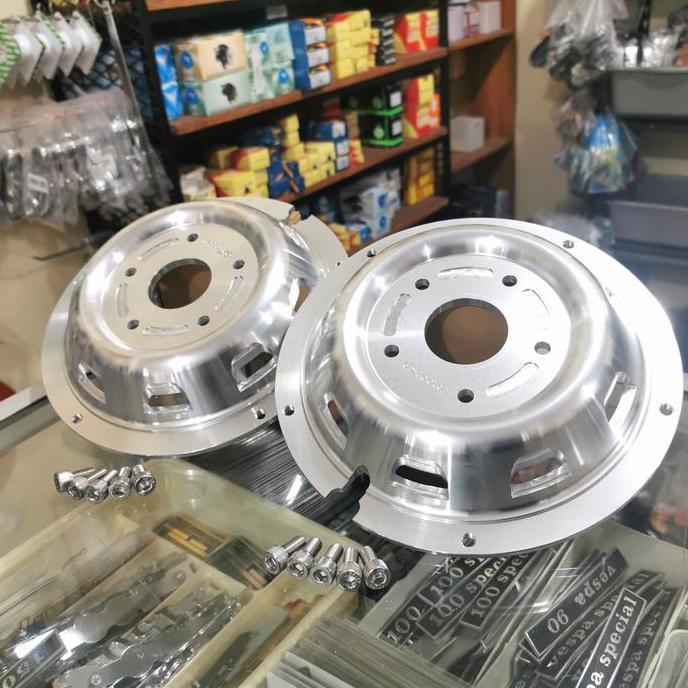 Buruan serbu] Adaptor Ufo velg Rally Gscooter CNC Polished chrome Ring 10