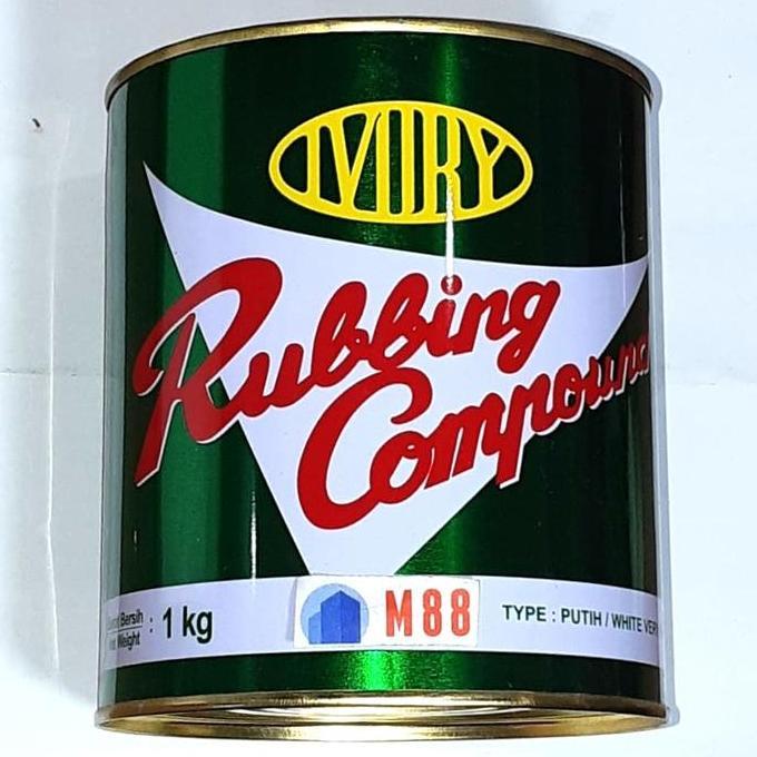 IVORY RUBBING COMPOUND 1KG - KOMPON DEMPUL MOTOR MOBIL TERBAIK