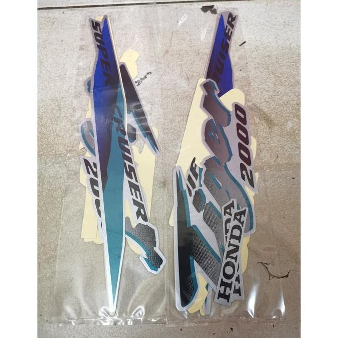 Stiker Bodi Lis Body Striping Tiger 2000 Silver Biru