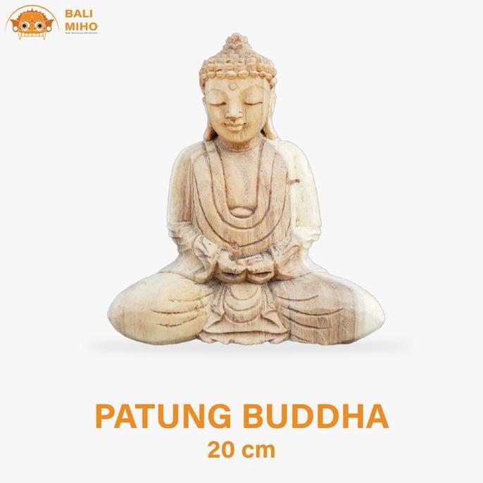 Termantab] Patung Buddha Kayu Suar/Patung Budha Kayu/Patung Buda/Budha Kayu