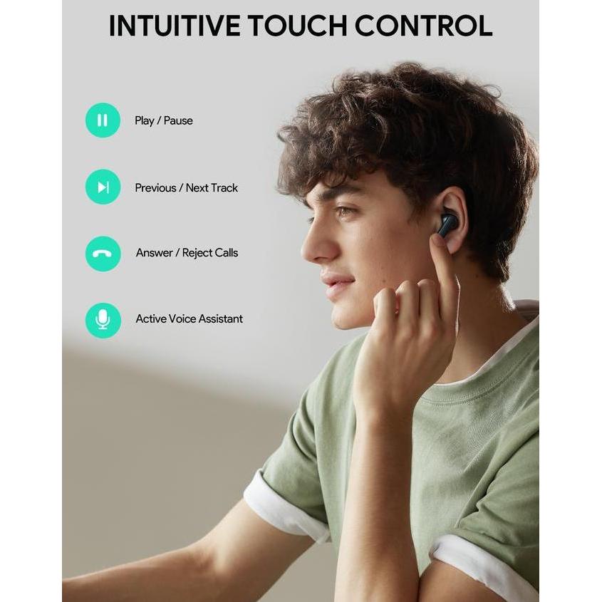 Greeeg- Aukey Tws Bluetooth True Wireless Earphone Ipx5 4G Earbuds Ep-M1S