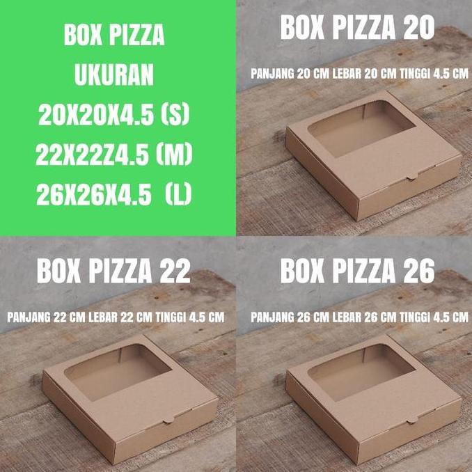 dBest- BOX PIZZA MIKA WINDOW - KOTAK BROWNIES - BOX KARTON SERBAGUNA