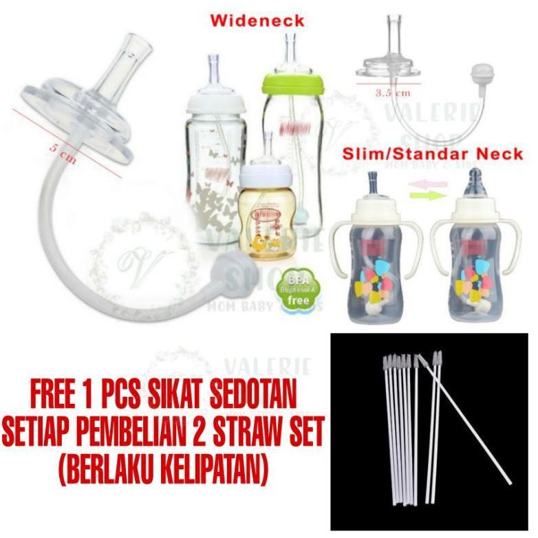 NEW Straw replacer replacement wide neck pigeon grosmimi simba pengganti dot sedotan slim neck choke