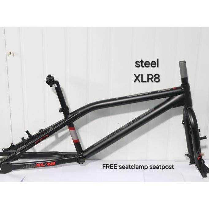 Promo XLR8 Frame Set Sepeda BMX 20 inch PEGAS Alloy & Steel with Pivot VBrake XBrake / Disc Brake Di