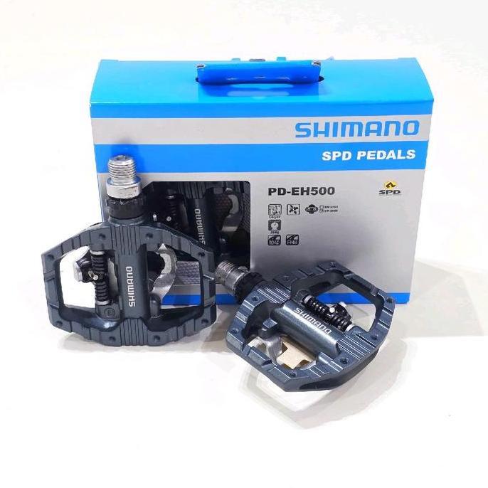 Promo Shimano SPD PD-EH500 Dual Platform Pedal - Cleat and Flat Diskon