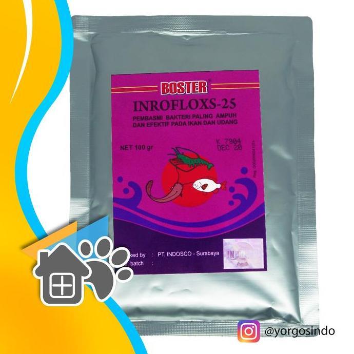 New- Boster Inrofloxs 5 Antibiotik Ikan Enrofloxacin