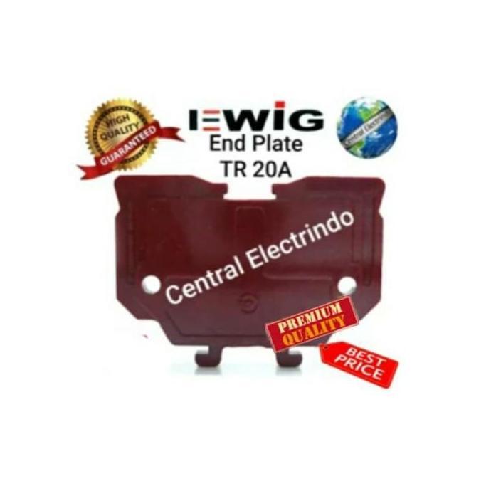END PLATE TERMINAL BLOCK EWIG TR 20A DIN RAIL. CE27