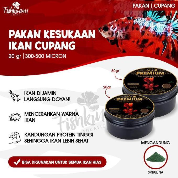 PELET IKAN CUPANG BETTA FISH - PREMIUM DENGAN SPIRULINA